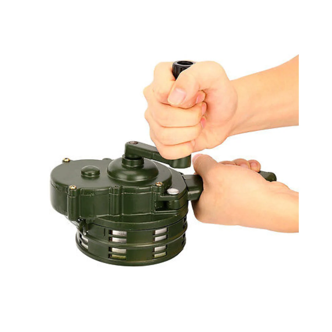 ไซเรนมือหมุน ชนิดพกพา สีเขียว - Image 3